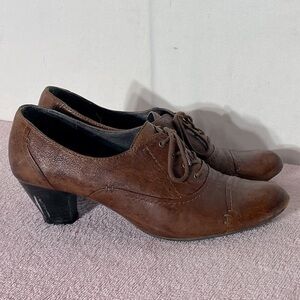 Sekoia Brown Leather Lace Up Shoes 41